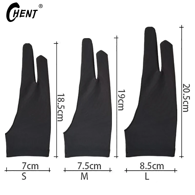 Anti Wear Anti Sweat Anti Dirt Sketch Oil Painting Two Finger Art Electronic Digital Board Screen Hand Drawn Drawing Gloves