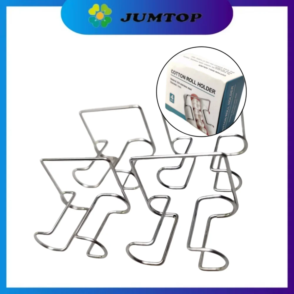 

Dental Cotton Roll Clip - Stainless Steel Autoclavable Holder for Dentist Clinic & Lab