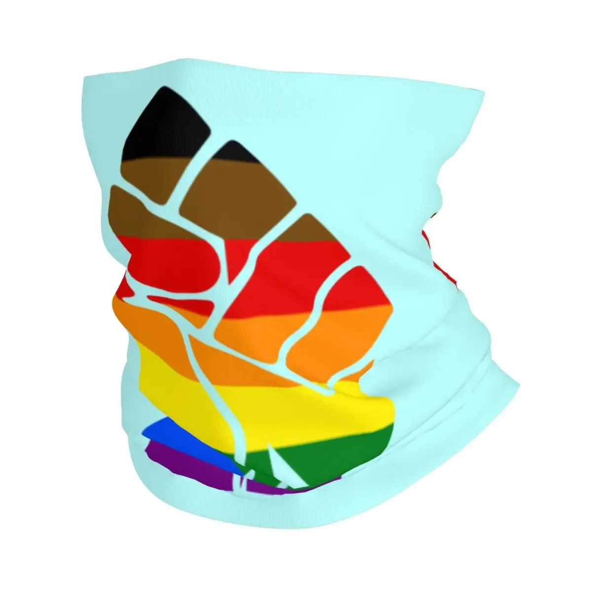 Custom Lives Matter Fist LGBT Pride Plag Bandana Neck Gaiter UV Protection Face Scarf Cover Lesbian Gay Headwear Tube Balaclava