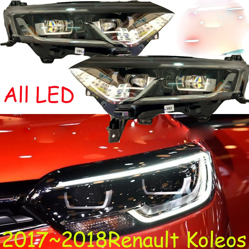 

1pcs car bumpe fusion headlamp for Koleos headlight LED 2017~2020y car accessories head lamp for Renault Koleos fog light