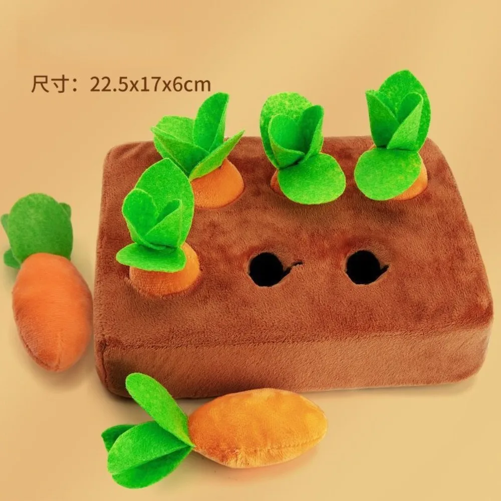 Cartoon Radish Pulling Plush Toy Children Early Education Educational Companion Comfort Doll Parent-child Interactive Doll