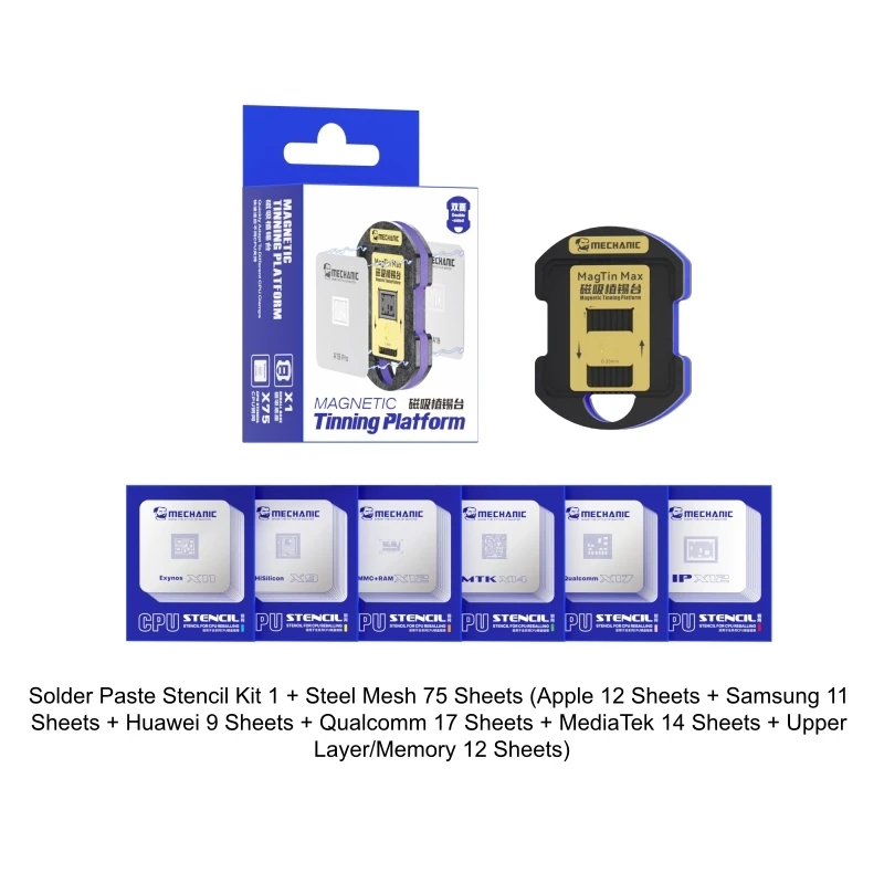 

Магнитный держатель MagTin Max для ремонта мобильных телефонов, пайки материнских плат iPhone, Samsung, печатных плат и микросхем