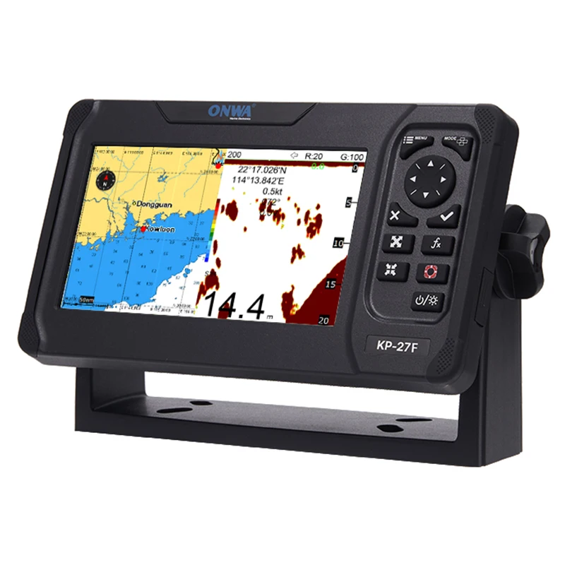 KP-27F 7-inch GPS Chart Plotter With Built-in Fish Finder Sounder