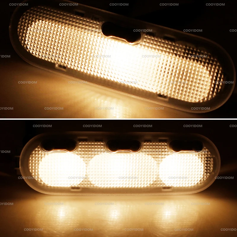 1PCS 3-Botton Car Interior Dome Reading Light Ceiling Lamp For Nissan Qashqai Sunny Micra / march Renault Dacia