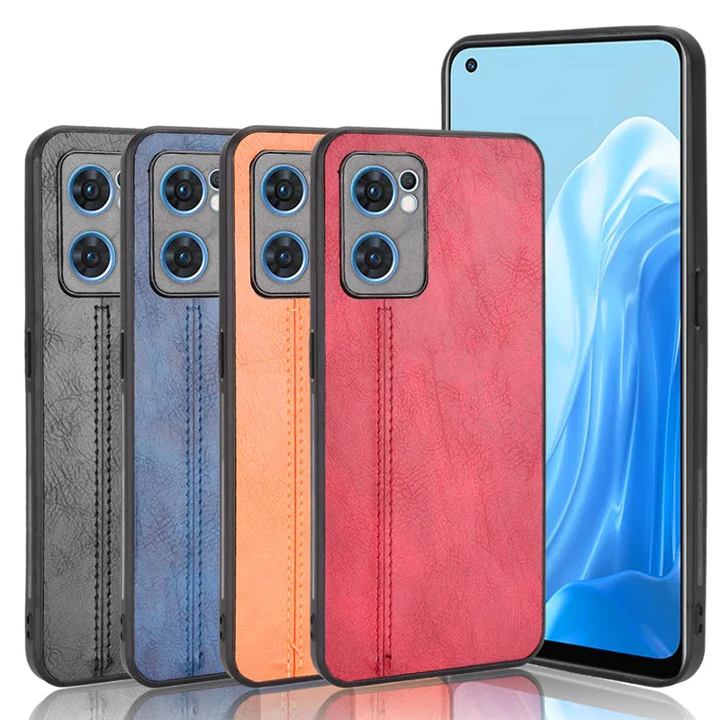 Oppo Reno 7 5G CPH2371 Case PU leather Case For Oppo Reno 7 4G CPH2363 Leather Skin Hard Back Cover Phone Case for Oppo Reno7