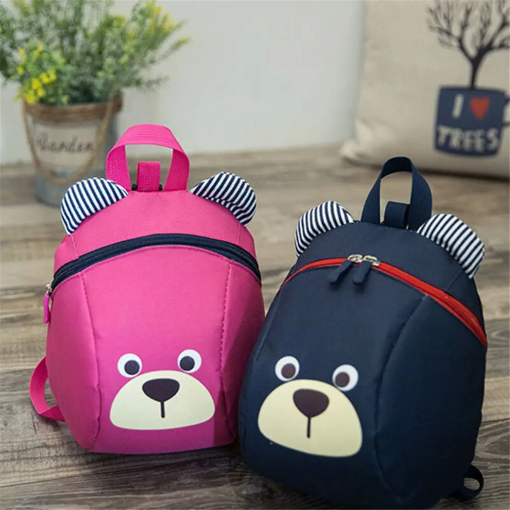 Children Kids Safety Harness Reins Toddler Backpack Walker Buddy Strap Walker Baby Bag Anti-lost Cute Cartoon Rucksack