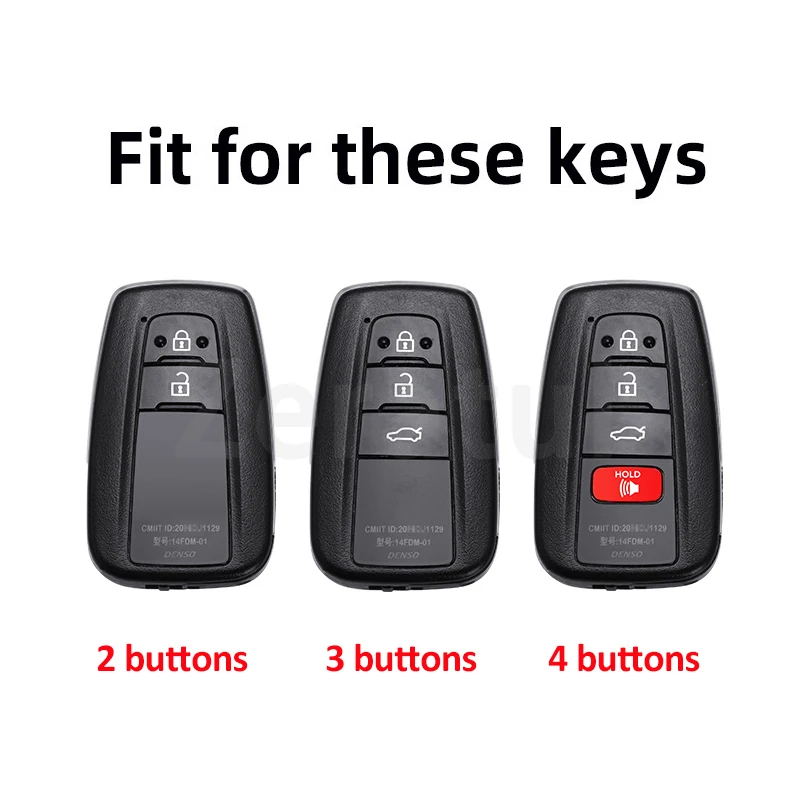 For Toyota Corolla CHR C-HR RAV4 Land Crown Hilux Prius Camry Fashion TPU Keyless Protector Car Key Case Cover Accessories