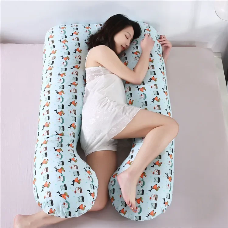 Factory supply u shaped cotton maternity pillows pregnancy