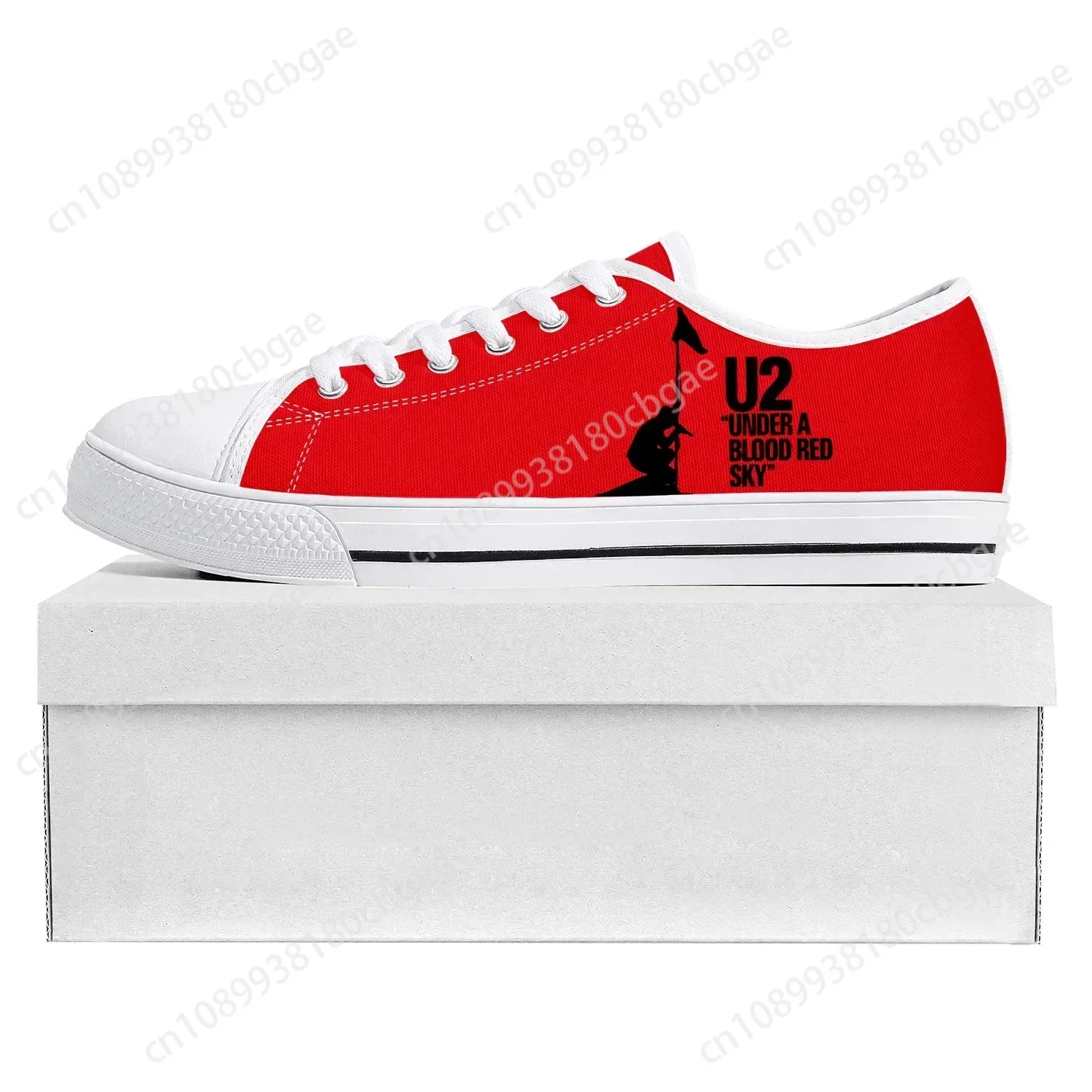 

U2 Rock Band Fashion Punk Low Top High Quality Sneakers Mens Womens Teenager Canvas Sneaker Casual Couple Shoes Custom Shoe