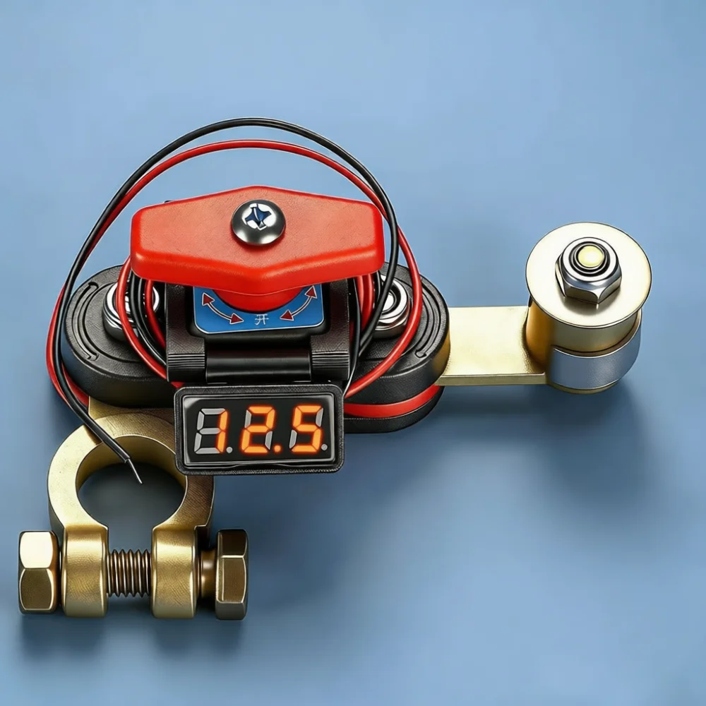 Portable Car Battery Isolator Switch Pure Copper Terminal Clamp Anti Leakage Protector Quick Power Cut Off Component Accessory