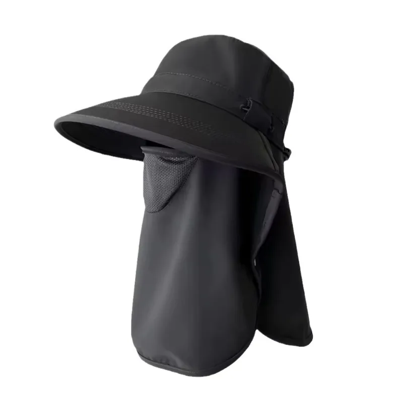 Breathable Integrated Sun Hat with Face Mask & Neck Protection for Summer Travel
