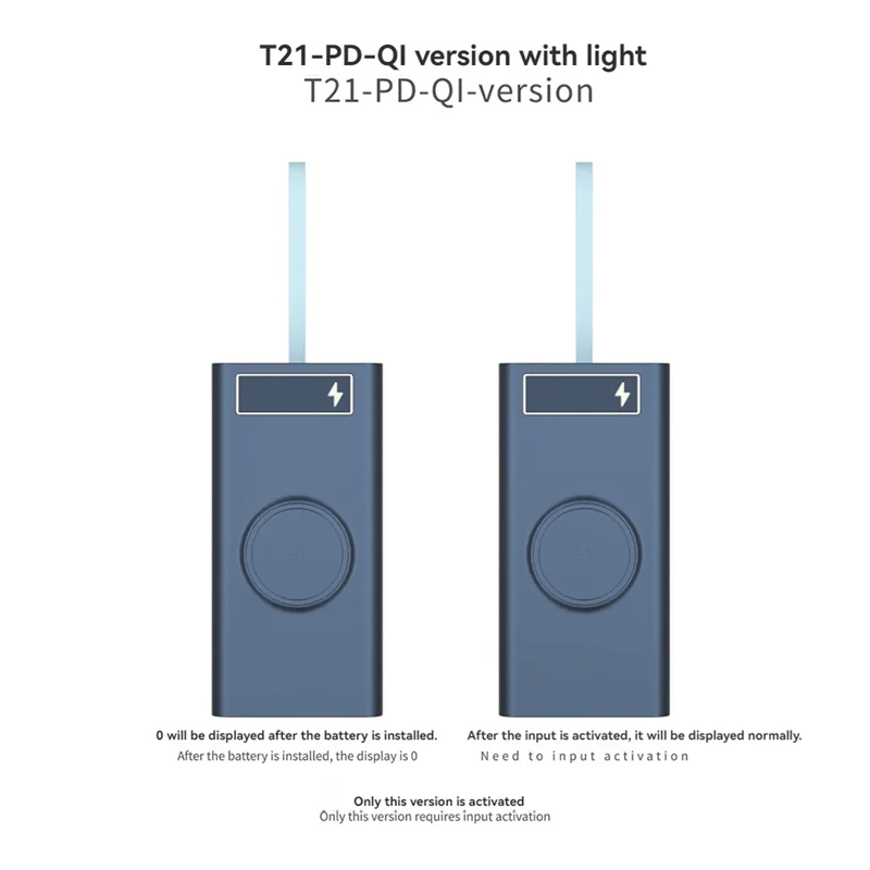 ABFN-15W لاسلكي سريع الشحن 21*18650 Powerbank Case PD QC للهواتف شحن دفع سحب لتقوم بها بنفسك بنك الطاقة المحمول قذيفة B