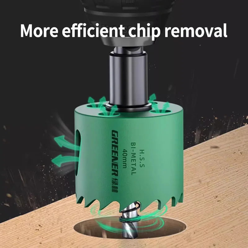 19-127mm Hole Saw Cutting Set Saw Cup Wood Crown Drill Bit Sharp Teeth For Drywall Steel Plastic PVC Woodworking Tools view 5