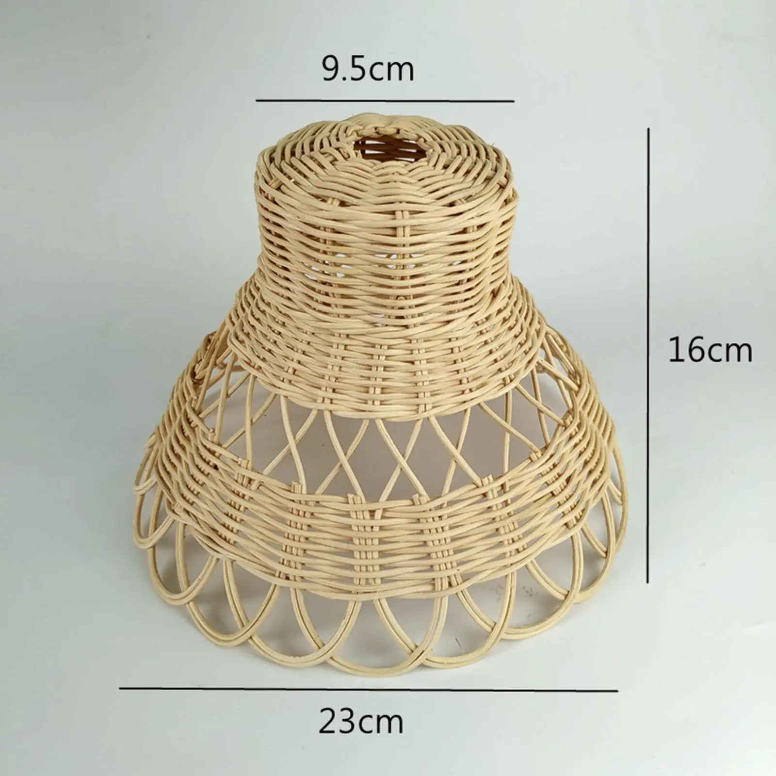 Rattan Lamp Shade Pendant Sconce Shade Handwoven Rattan Lampshade for Pendant Light Chandelier Wall Lamp Floor Lamp Kitchen