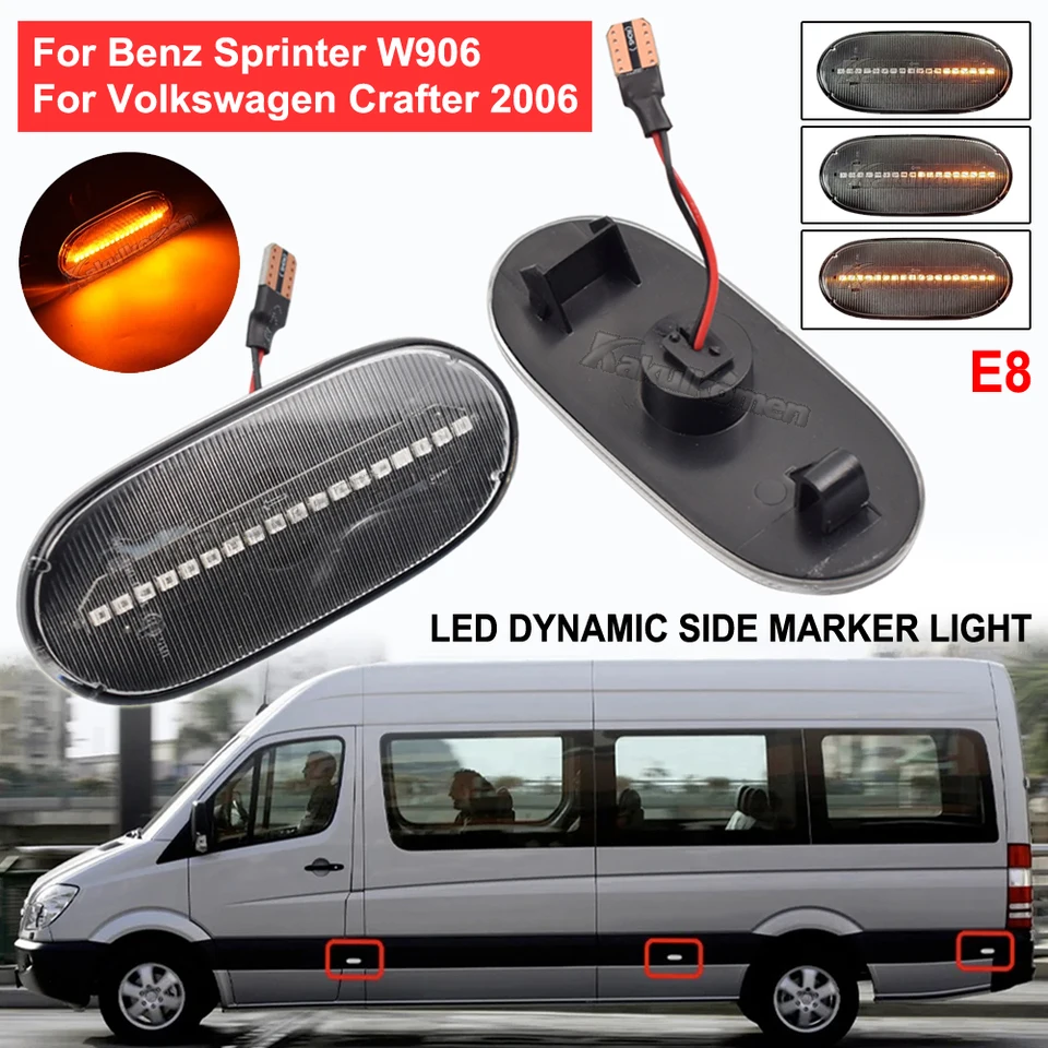 njssjd Lot de 6 feux de position latéraux LED pour Mercedes Benz Sprinter W901 W902 W903 W904 W905 Volks LT 12 V njssjd Lot de 6 feux de position latéraux LED pour Mercedes Benz Sprinter W901 W902 W903 W904 W905 Volks LT 12 V