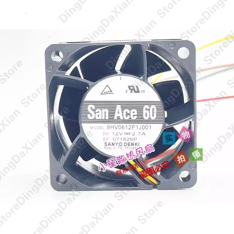 

D+FOR Sanyo 9HV0612P1J001 DC12V 2.7A 6CM 4-Wire PWM Speed Control Cooling Fan 1PCS