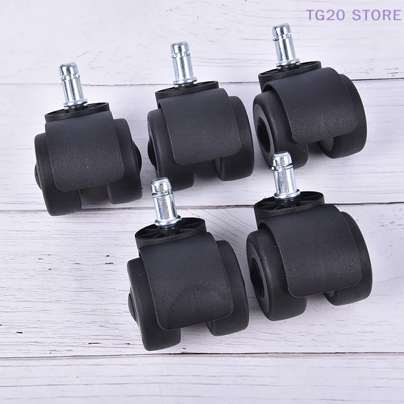22ZT 1pcs Universal Mute Wheel Office Chair Replacement Casters Rubber Roller Furniture Wheel Home Hardware Replacement Part