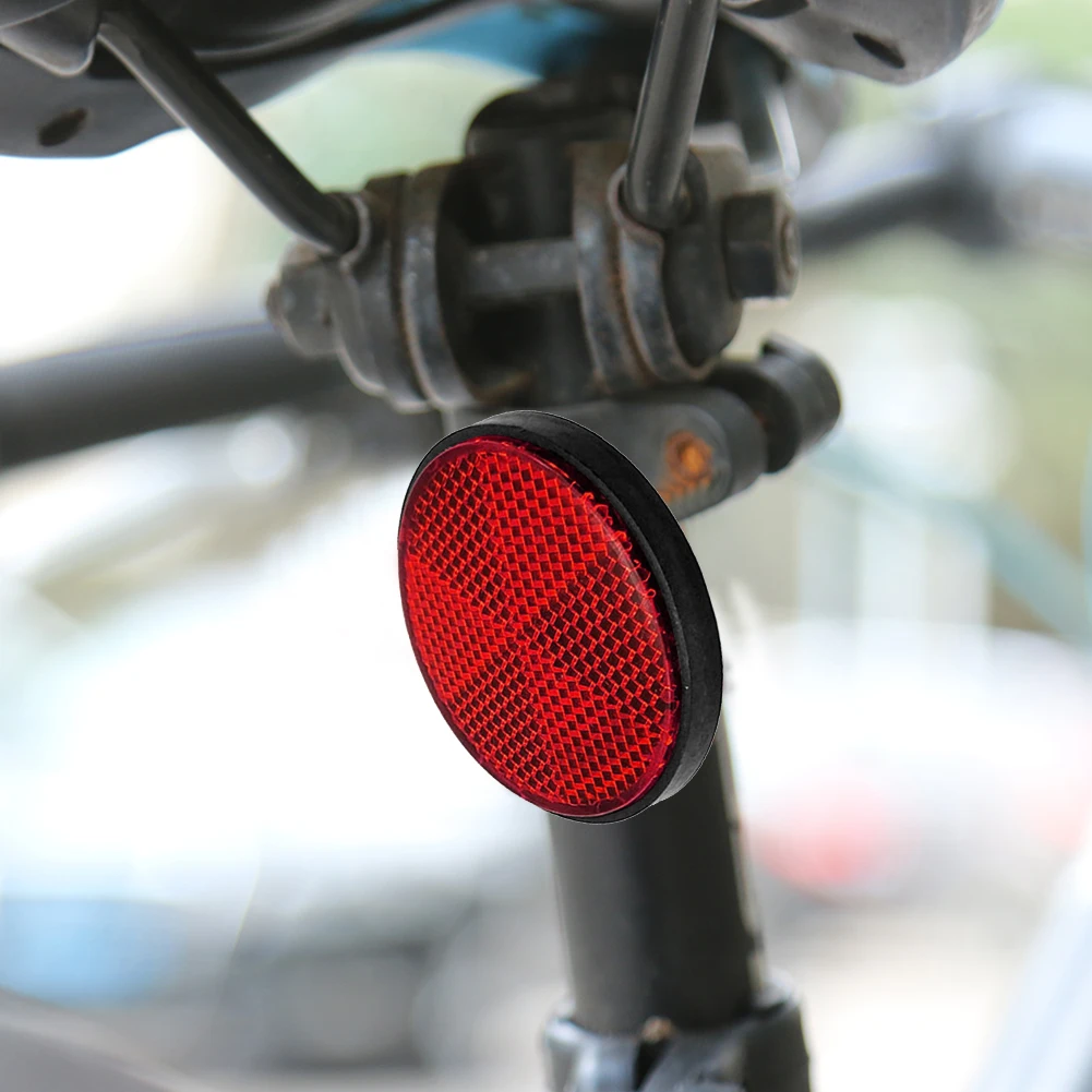 Safety Warning Reflectors Plastic Reflector Sticker Outdoor Cycle Biking Entertainment for Motorcycle Bicycle Car