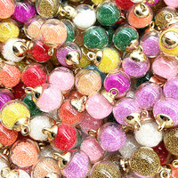 NEW 10pcs 16mm Magic Ball Transparent Glass Beads Transparent Pendant for Christmas Decoration Diy Handmade Accessories