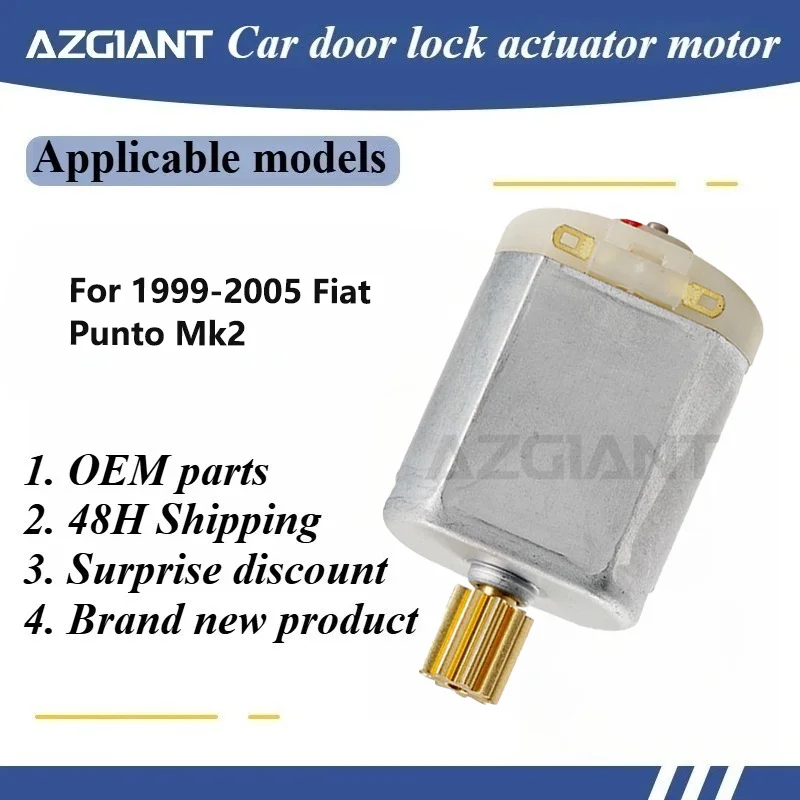 

9 teeth 12VDC AZGIANT FC-280SA-18165 Latch Door Lock Actuator Motor for 1999-2005 Fiat Punto Mk2 Latch Module Motor Mechanism