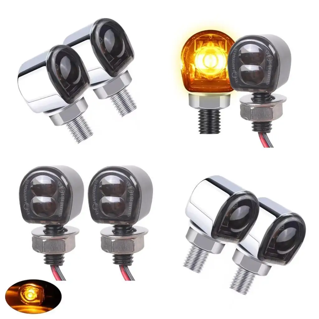 Bright LED Motorcycle Indicators Weatherproof Designs Shock Resistant Motorbike LED Signals for 12V Models