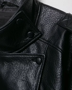 Women's Faux Leather Jacket New Fashion Long Sleeve Versatile Jacket Personality Chic Women Coat Autumn Winter Ladies Outerwear 6