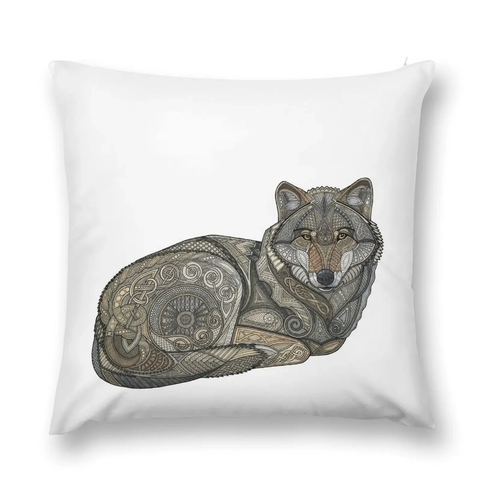 

Norse Wolf Throw Pillow Luxury Living Room Decorative Cushions sleeping pillows pillow