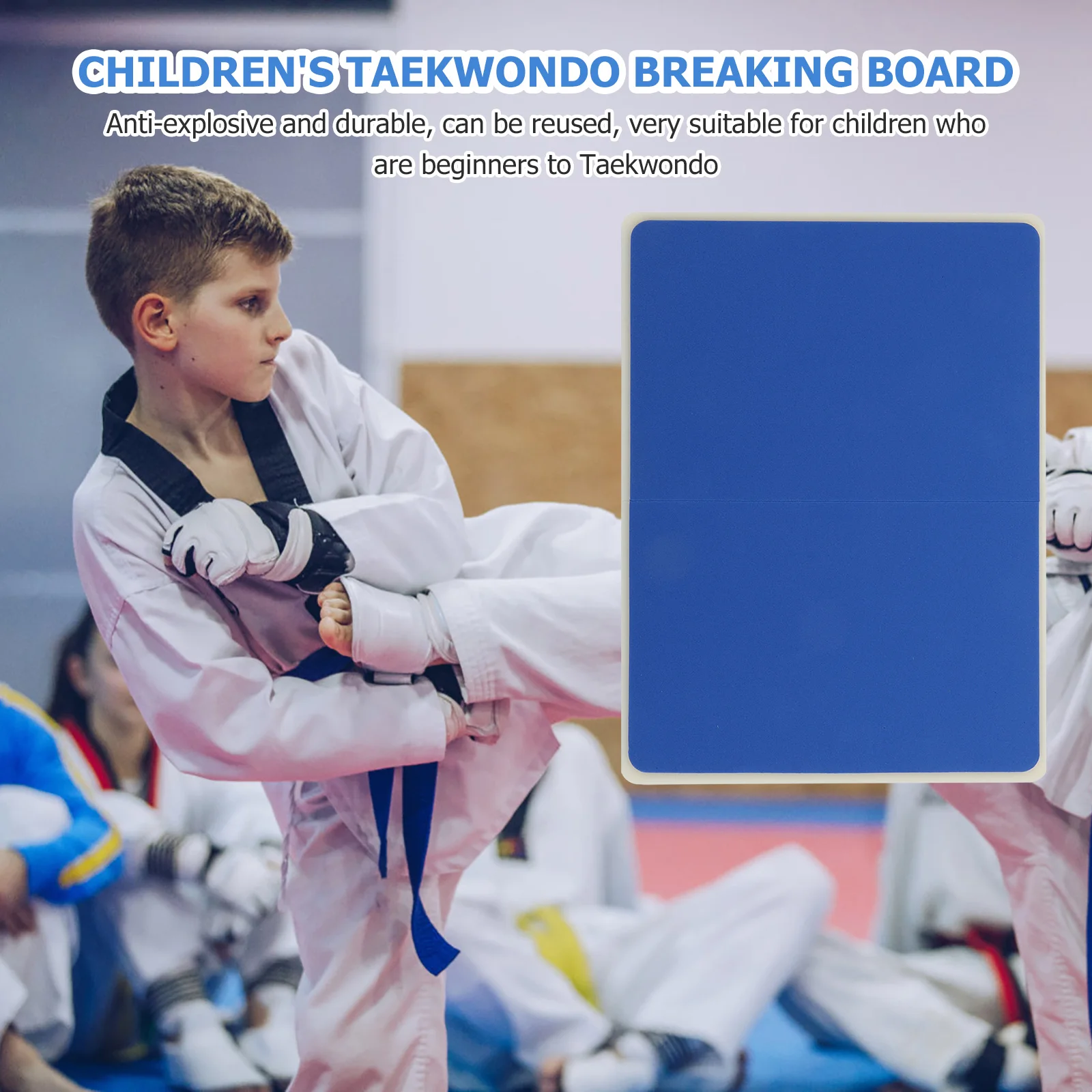 

Kids Taekwondo Practice Board Plastic Training Martial Arts Breaking Boards for Children Durable ABS EVA Material Reusable
