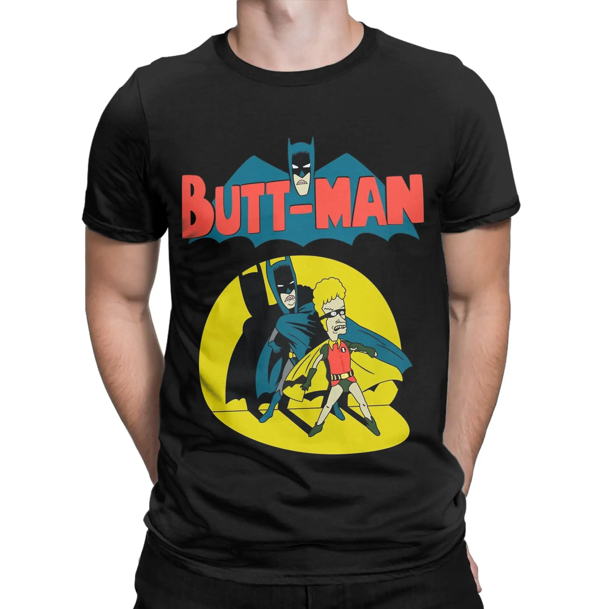 Vintage Beavis and Butt Head  T-Shirt for Men Round Neck Pure Cotton T Shirts  Short Sleeve Tees Plus Size Tops