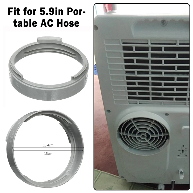 150mm Portable Replacement Air Conditioning Body Exhaust Duct Interface Pipe Connector Air Conditioner Accessoy Window Adaptor