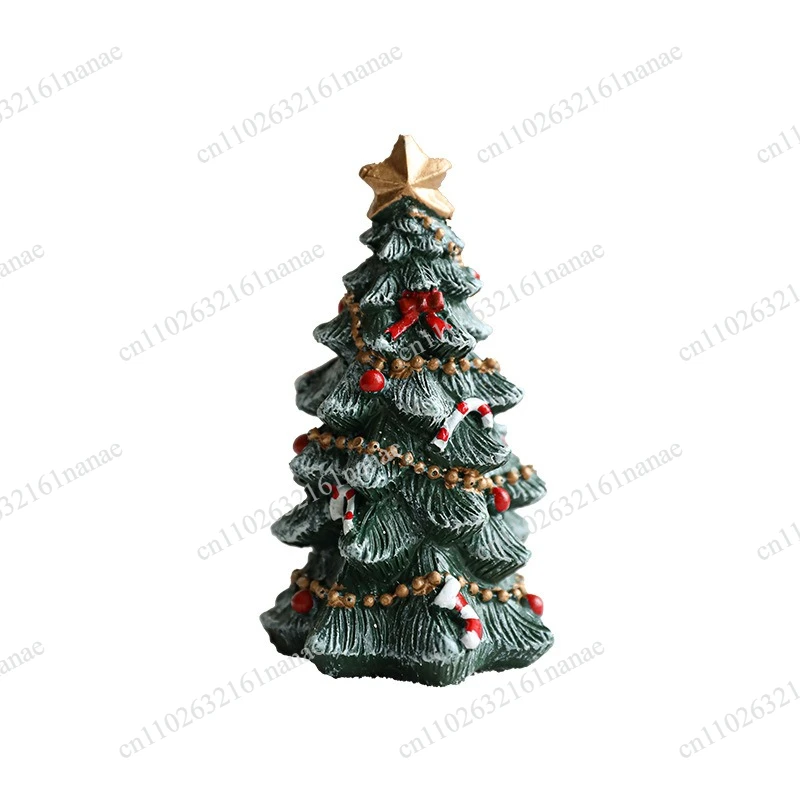 Resin Christmas tree tabletop ornament window landscaping Christmas dress up atmosphere arrangement