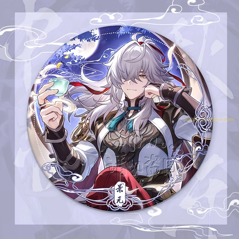 

Jing Yuan Honkai: Star Rail двойной значок вспышки акриловая цветная бумага косплей игра мультфильм подпись карты украшение для рабочего стола