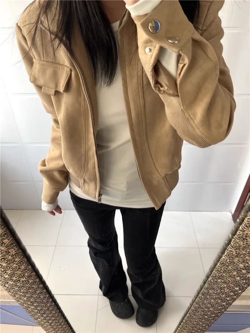 Soft White Loose Long Sve Women's T-irt High Collar Base Layer irt Korean Sle Versatile Mid-Length Top