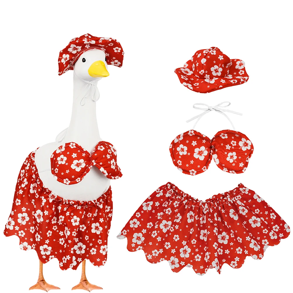 Outdoor Decoration Hawaiian Goose Outfit Garden Parties Easy To Apply Elastic String For Hat Standard Porch Fit
