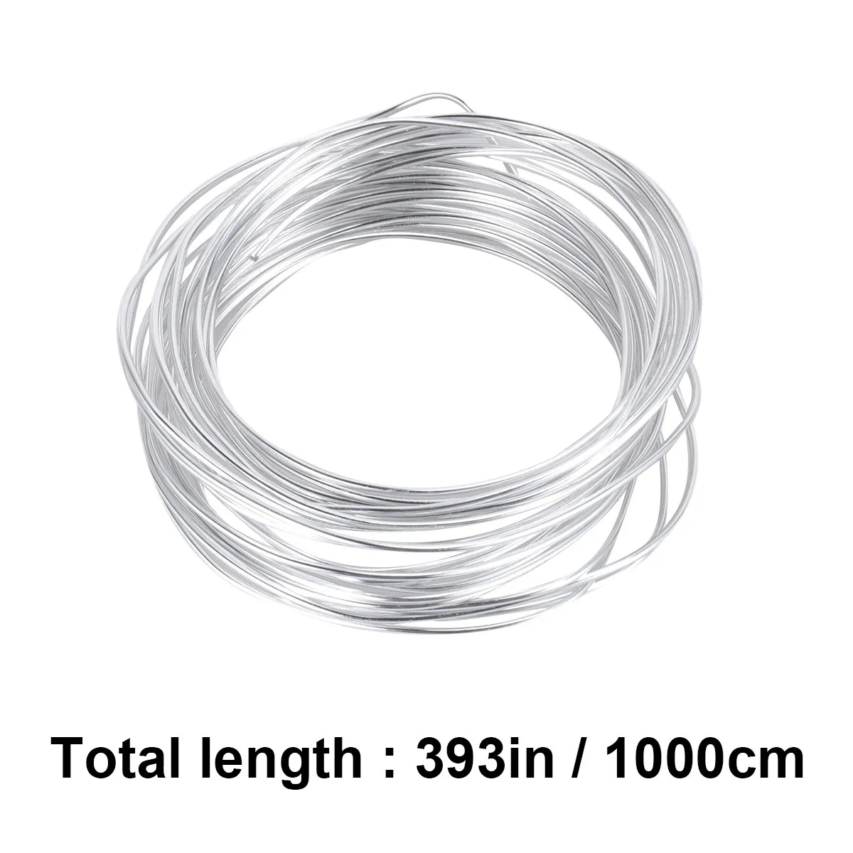 1pc Soft Iron Wire Silver 2 Size Bendable Aluminum Craft Wire For Diy Making Mould Frame Accessory Jewelry Making