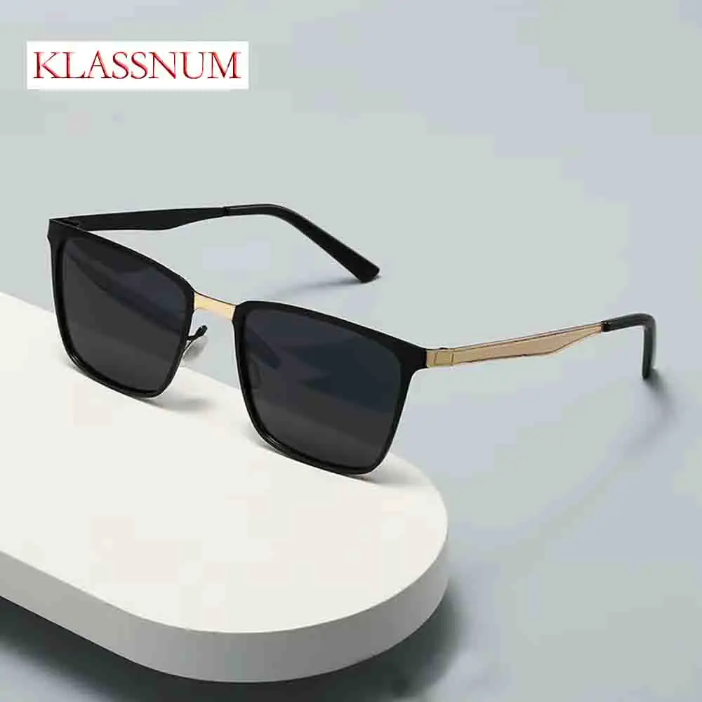 

KLASSNUM Brand Design Classic Polarized Sunglasses Men UV400 Fashion Square Sun Glasses Driving Shades Goggle Gafas De Sol