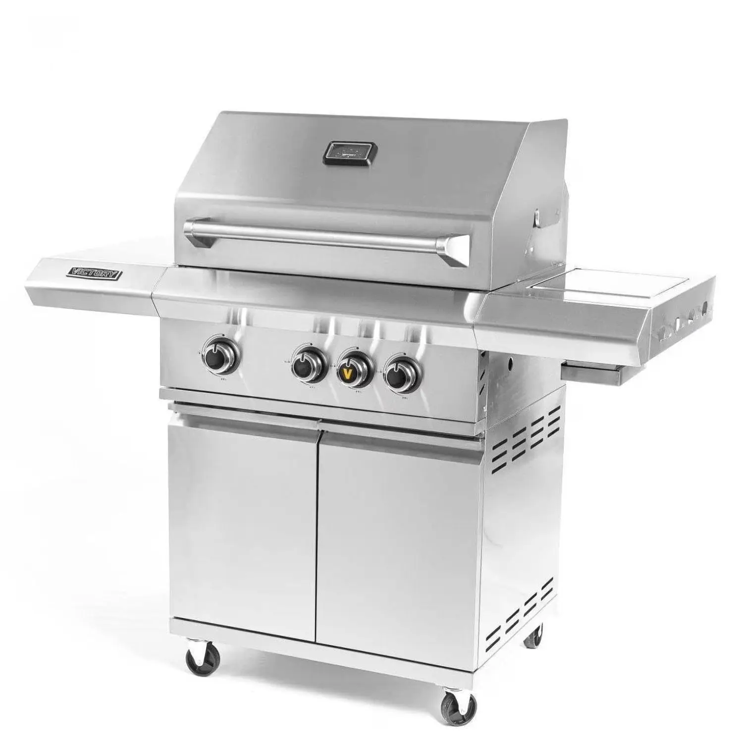 Victory 3-Burner Propane Gas Grill With Infrared Side Burner - BBQ-VCT3BSB-LP, Customized