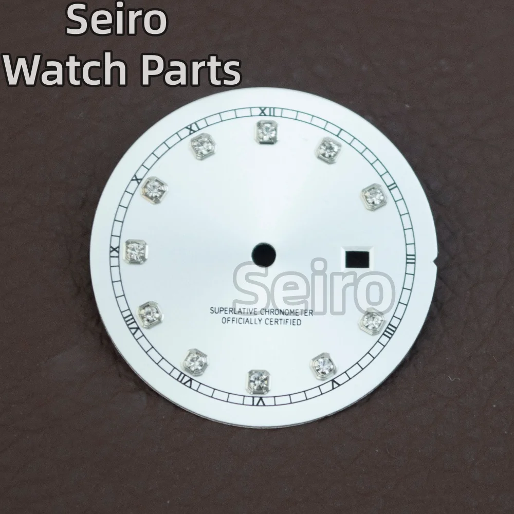 25 مللي متر الماس الوردي ساعة الطلب الأيدي أمة الله المرأة سيدة الوجه الهاتفي علامات الوقت ل Datejust NH05 حركة استبدال أجزاء الساعة