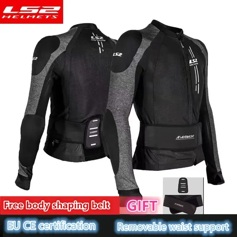 CE Certification LS2 Motorcycle Soft Armor Unisex Moto Jacket Motocross Riding Protective Gear Chest Shoulder Protection