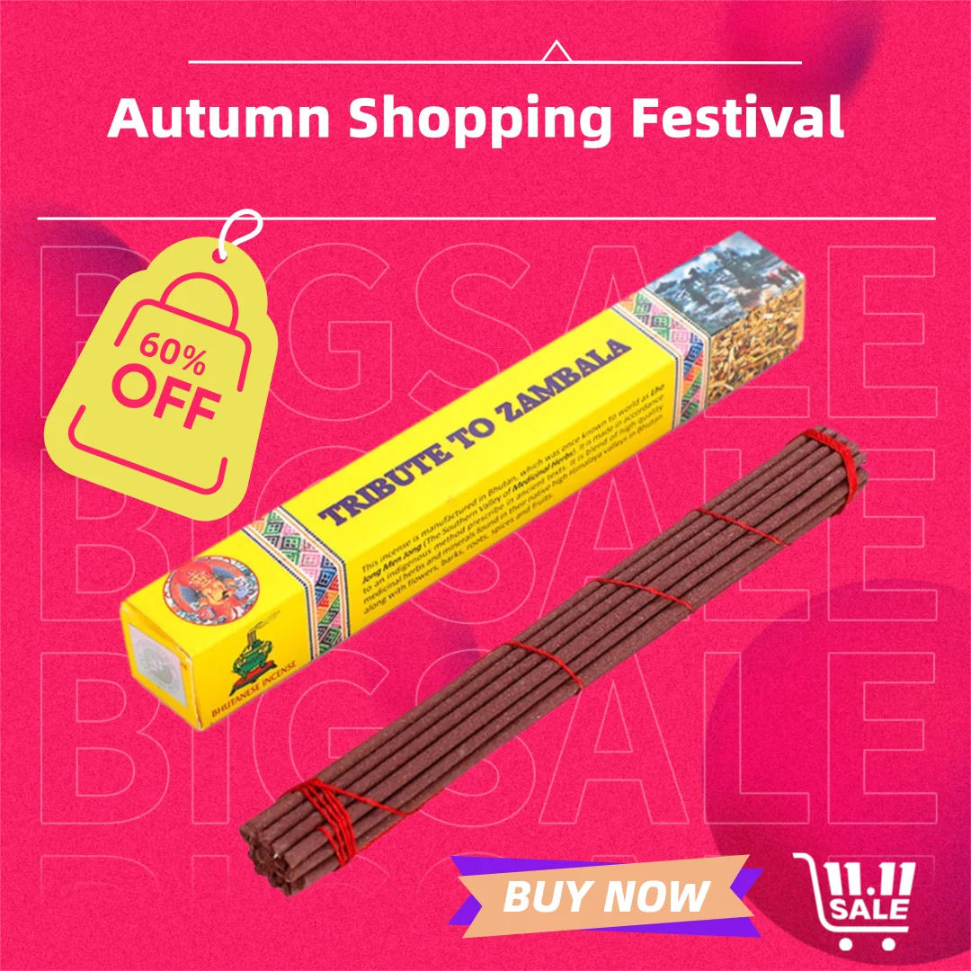 Bhutan Tibetan incense sticks, Green Tara Medicine Buddha incense, Indoor purification prayer incense, Natural herbal fragrance