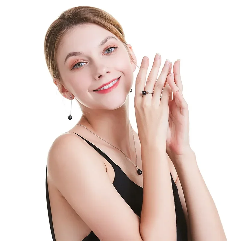 HENGSHENG Top Quality earrings for women 100% real genuine grade AAAA water drop freshwater pearl earrings, fashion jewelry