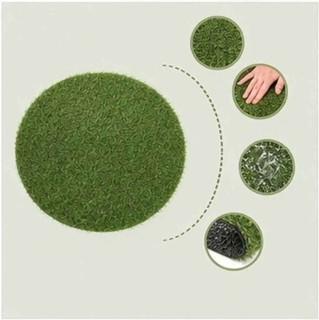 Plastic Grass Table Cloths Smooth Comfortable Material for Long Lasting Use in Various Occasions Simulation Grass Table Cloth