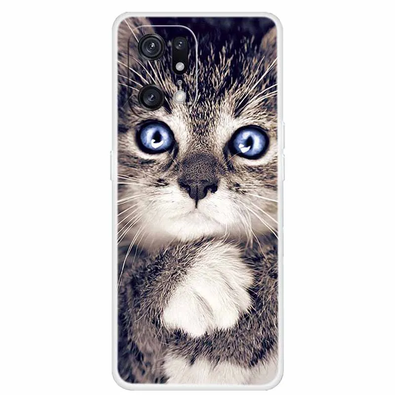 Soft TPU Silicone Clear Phone Cases para OPPO, tampa traseira, pára-choques de moda, OPPO Find X5, 5G, 5G