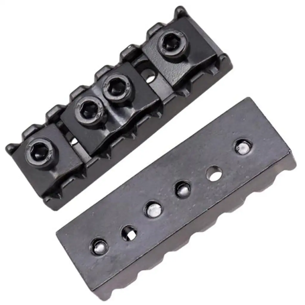 47.8mm Black Electric Guitar String Locking Nut Replacement Guitar Parts for Double Roll 7 String