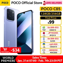 POCO C85 Global Version Smartphone 128GB 256GB MTK Helio G81-Ultra 6.9