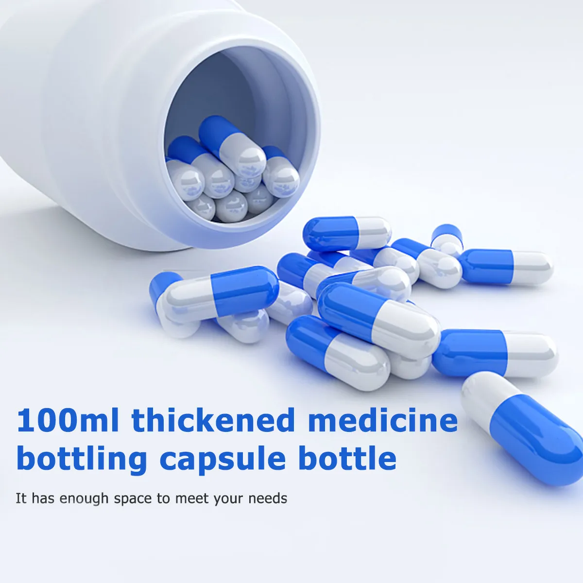 

20Pcs 100Ml Pill Holder Eco Friendly Bpa Free Spiral Opening Portable Pill Box for Travel Medicine Storage with Unique Cat