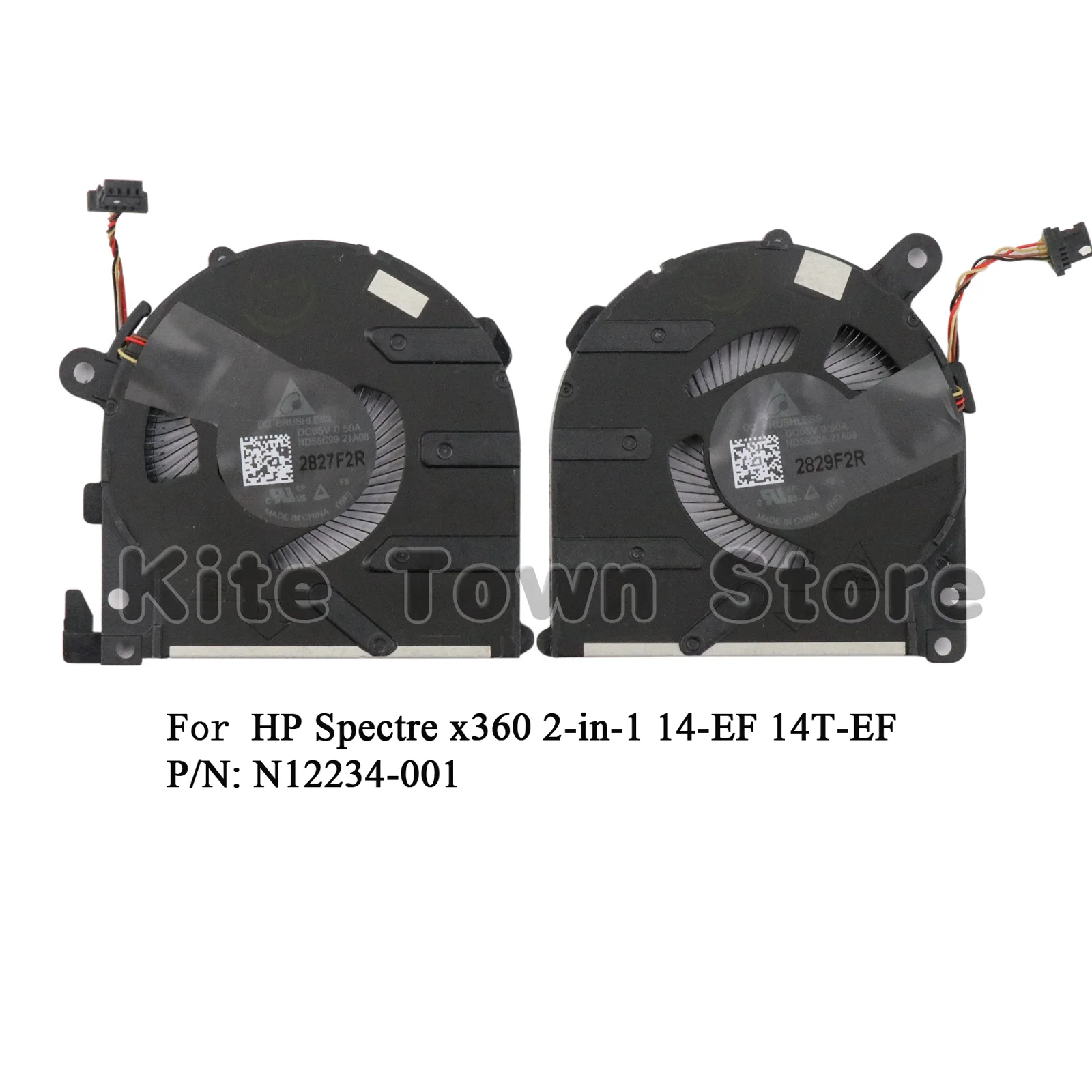 

New CPU+GPU Cooling Fan for HP Spectre x360 2-in-1 14-EF 14T-EF 14-ef0013dx 14-ef2047nr P/N: N12234-001 ND55C0A-21A09 ND55C99-21