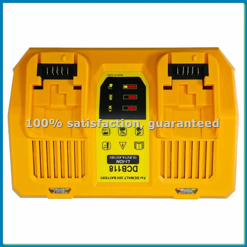 

Новое зарядное устройство DCB118 для литиевых аккумуляторов 10.8В/14В/18В/20В, быстрое зарядное устройство 6А, двойное зарядное устройство DCB118, вилка EU-A56M