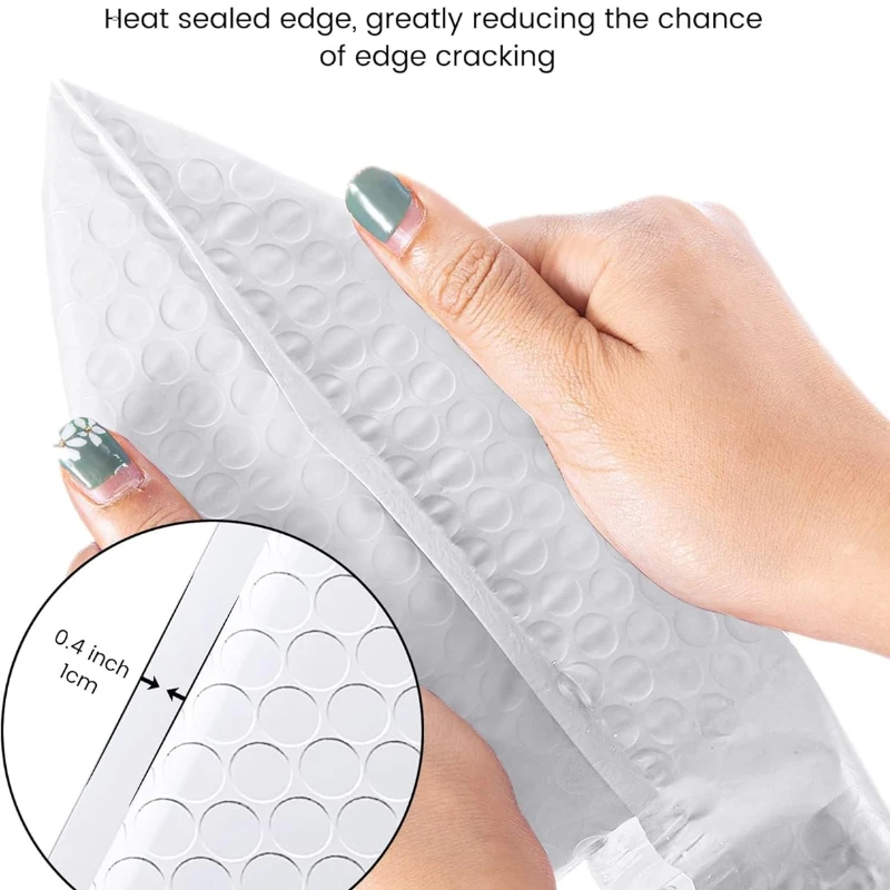 20Pcs white Poly Bubble Mailers Padded Envelopes Bulk Bubble Lined Wrap Polymailer Bags for Shipping Packaging Maile Self Seal