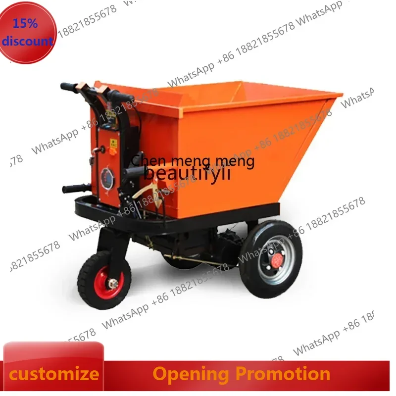 ss7486 new styleElectric hand push at construction site, tricycle tipping bucket, tool truck handling and pulling manure loading